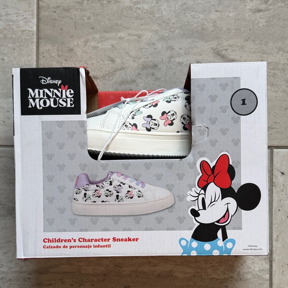 Disney Minnie Mouse Kids Sneakers - White and Purple